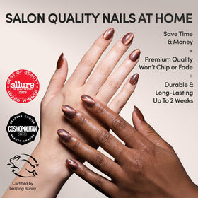 Glamnetic Press On Nails Short Oval Velvet nails in various sizes