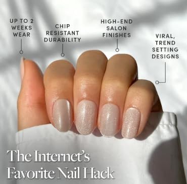 Glamnetic Press On Nails Short Round Glossy storage box