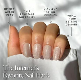 Glamnetic Press On Nails Short Round Glossy storage box