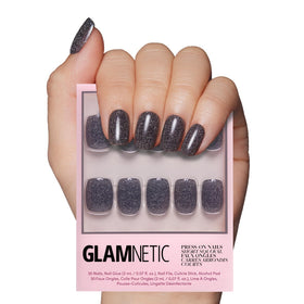 Glamnetic Press On Nails Short Squoval Glossy full kit front view