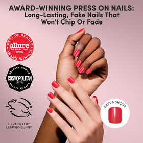 Glamnetic Press On Nails showing the high-shine lacquer finish