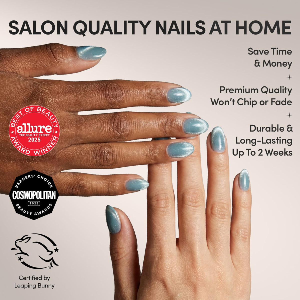 Glamnetic Press On Nails showing various sizes and accessories