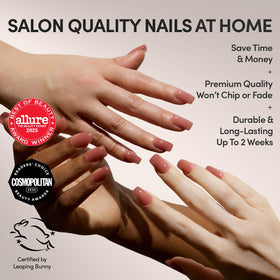 Glamnetic Press On Nails showing various sizes and accessories