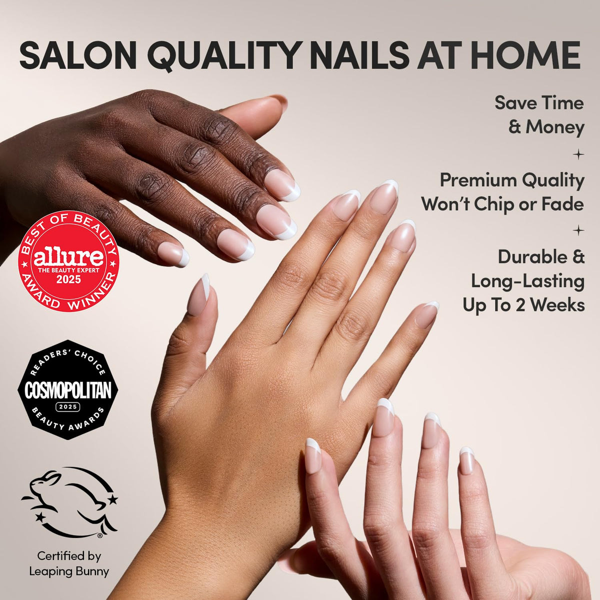 Glamnetic Press On Nails showing various sizes and accessories