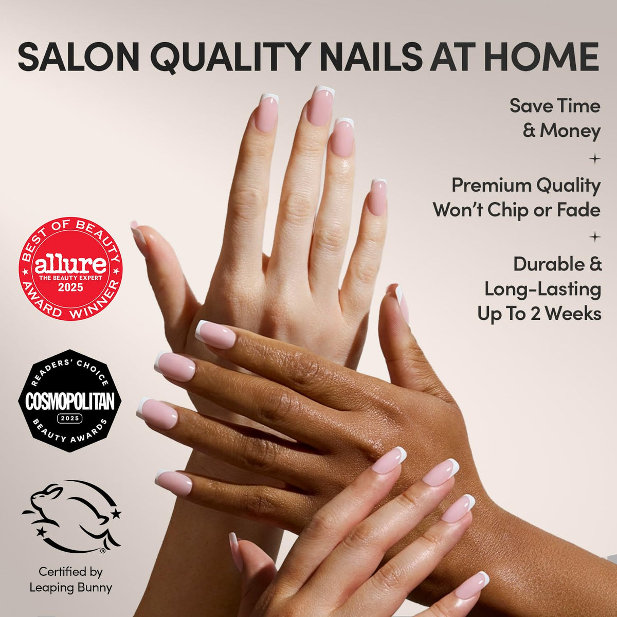 Glamnetic Press On Nails showing various sizes and shapes in storage box