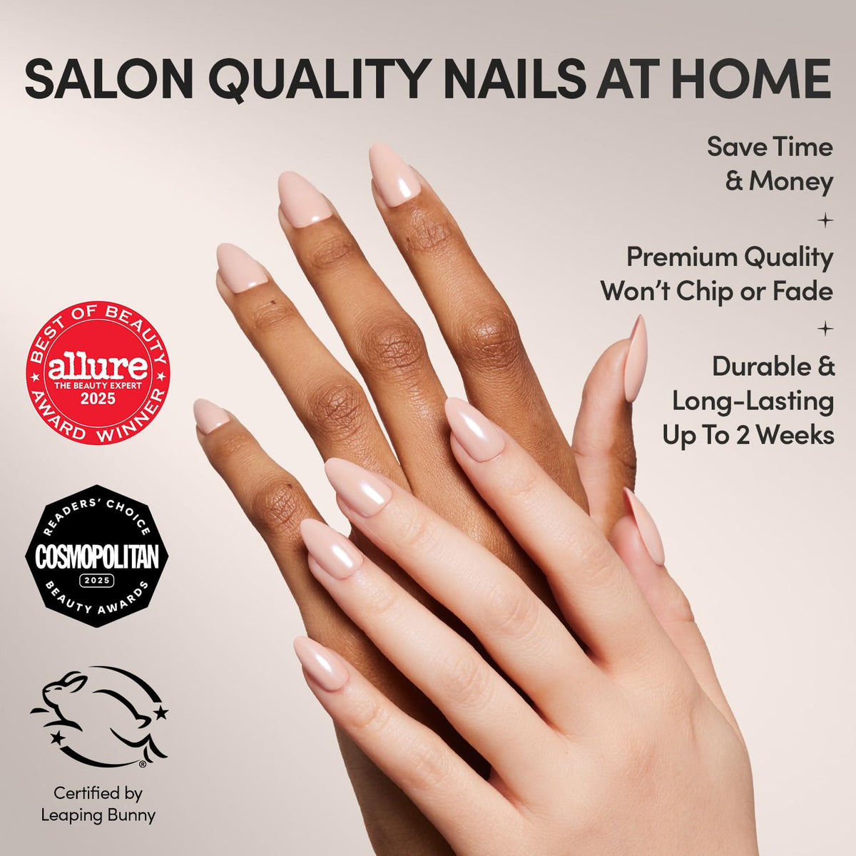 Glamnetic Press On Nails showing various sizes in kit