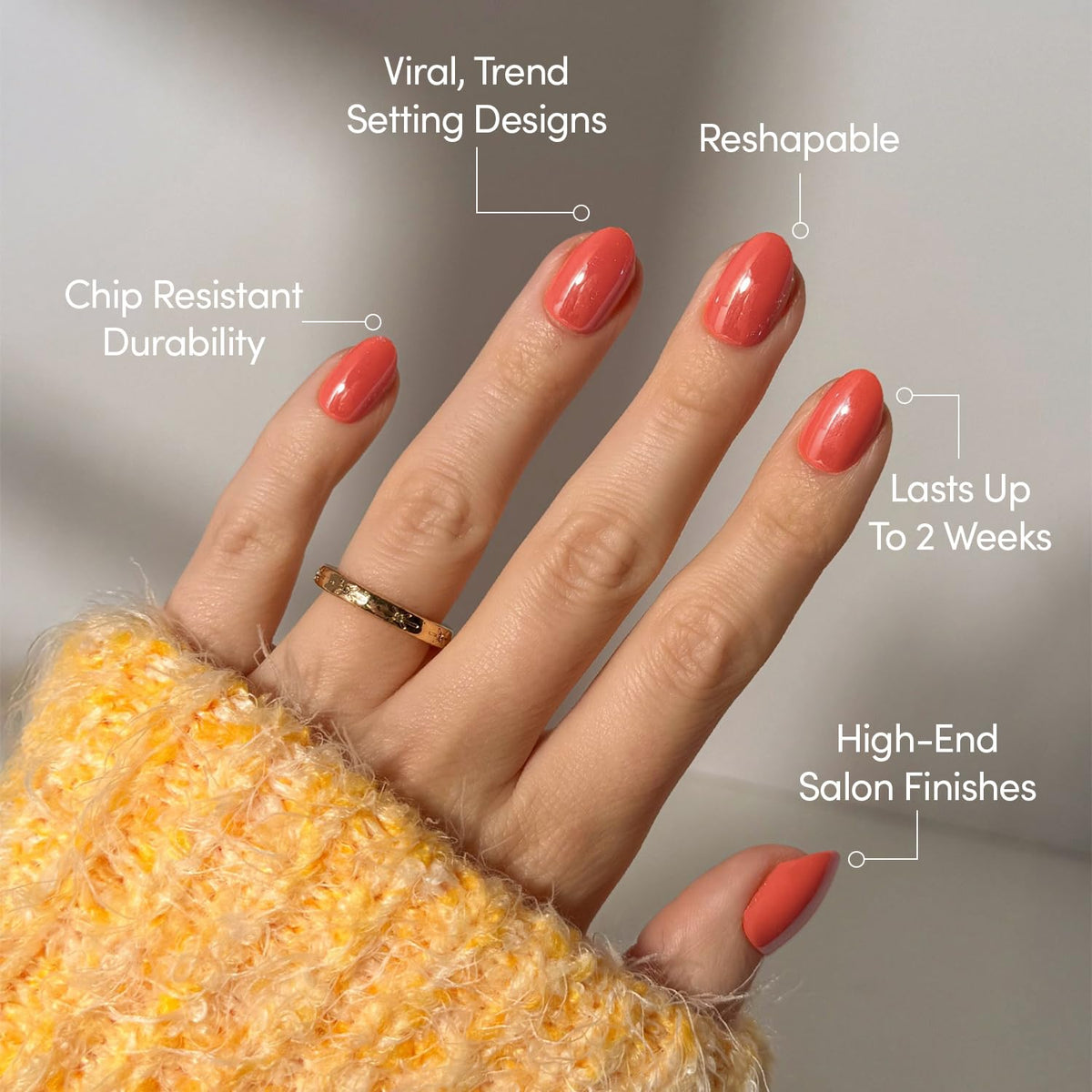 Glamnetic Press On Nails showing various sizes included