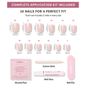 Glamnetic Press On Nails storage box with contents