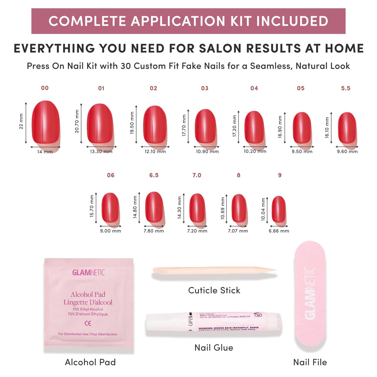 Glamnetic Press On Nails with high-shine lacquer finish