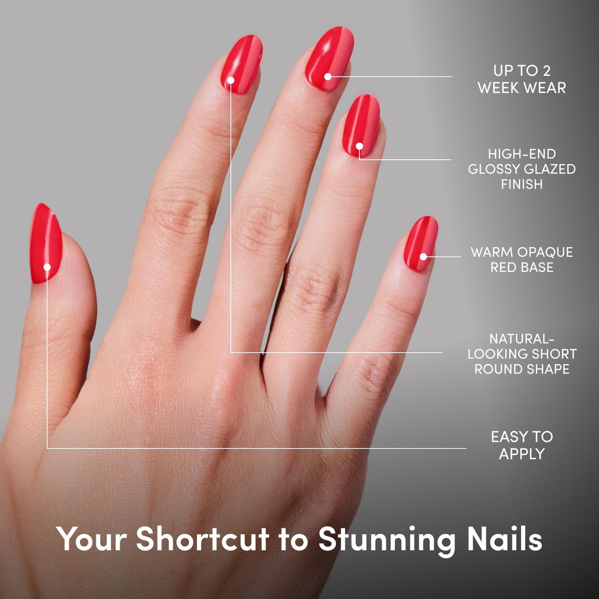 Glamnetic Press On Nails with included nail glue and accessories