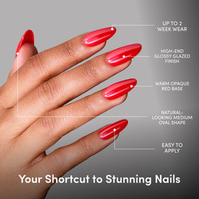 Glamnetic Press On Nails with included nail glue and accessories