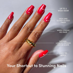 Glamnetic Press On Nails with included nail glue and accessories