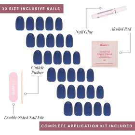 Glamnetic Press On Nails with nail glue and file