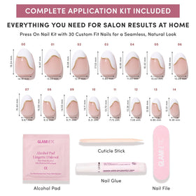Glamnetic Press On Nails worn on a hand for a stylish look