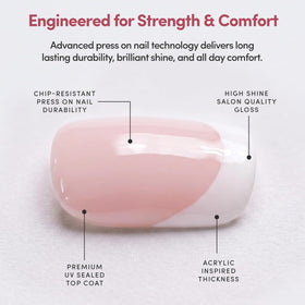 Glamnetic Press On Toenails displayed with cuticle stick