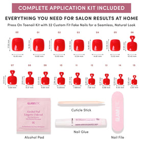 Glamnetic Press On Toenails in packaging