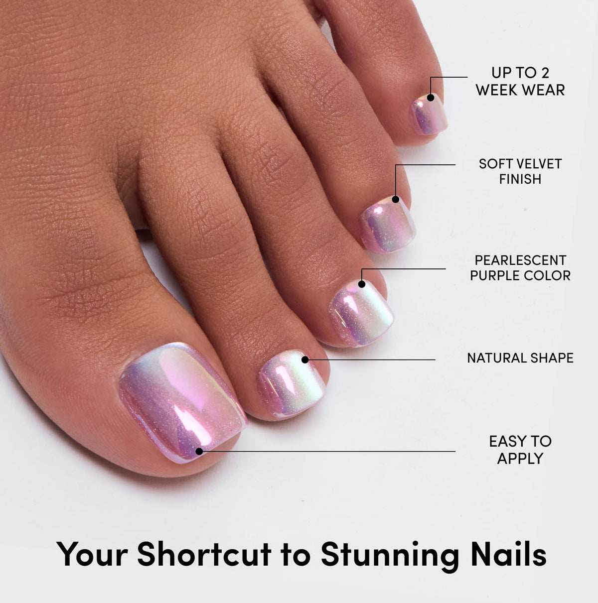 Glamnetic Press On Toenails in various sizes