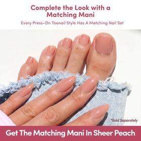 Glamnetic Press On Toenails in various sizes and shapes