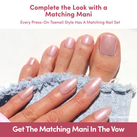 Glamnetic Press On Toenails with included nail glue and file