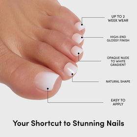 Glamnetic Press On Toenails with included nail glue and tools