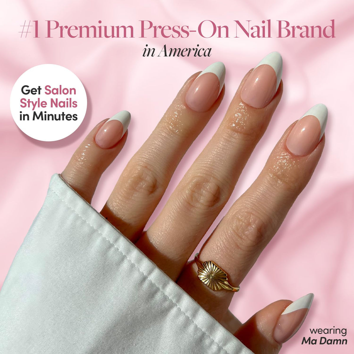 Glamnetic Super Strong Brush On Nail Glue in hand for application
