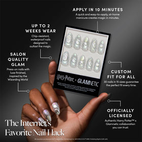 Glamnetic Unicorn Blood Press On Nails application kit with nail glue and accessories