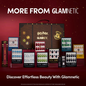 Glamnetic Unicorn Blood Press On Nails displayed with packaging