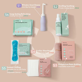 Glamommy peri bottle and soothing spray