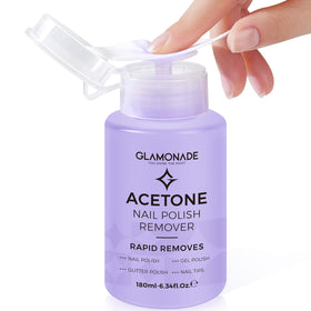 Glamonade Acetone Nail Polish Remover 180ml front view