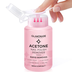 Glamonade Acetone Nail Polish Remover 180ml front view