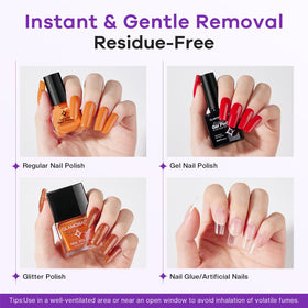 Glamonade Acetone Nail Polish Remover 8oz gel texture close-up