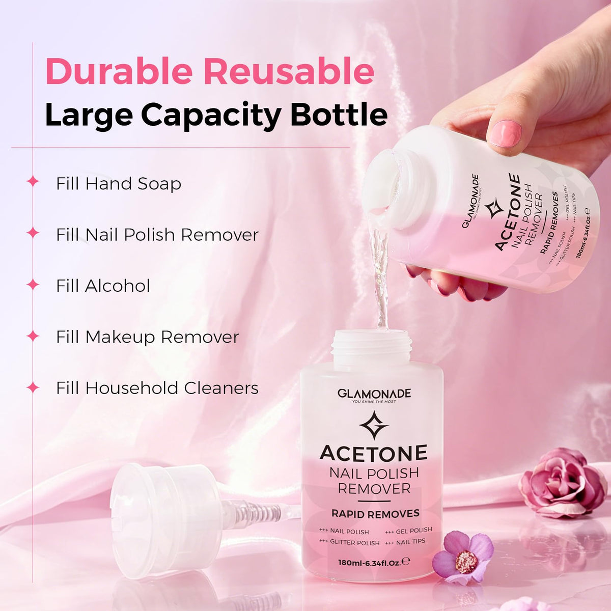 Glamonade Acetone Nail Polish Remover packaging