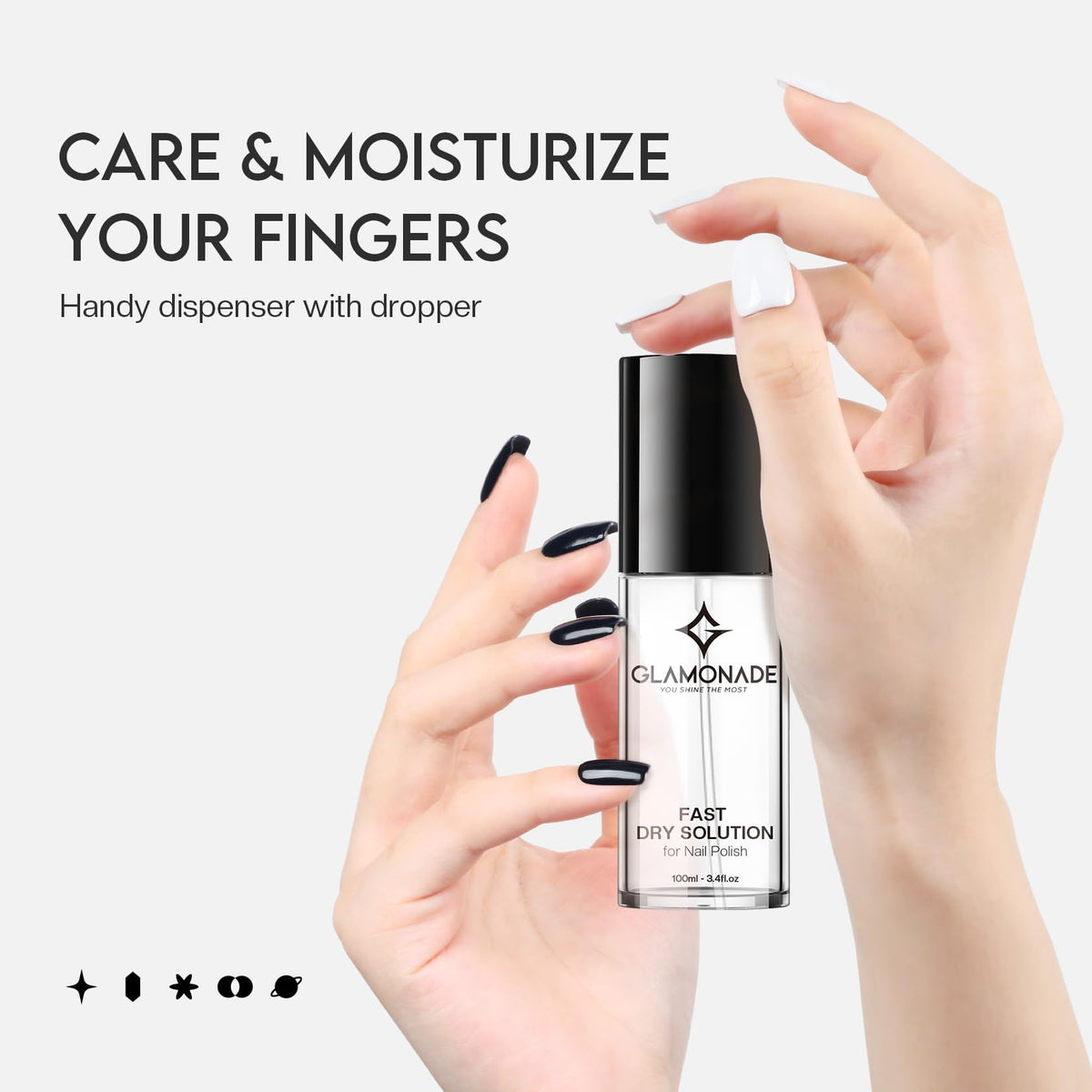 Glamonade Fast Dry Solution application demonstration