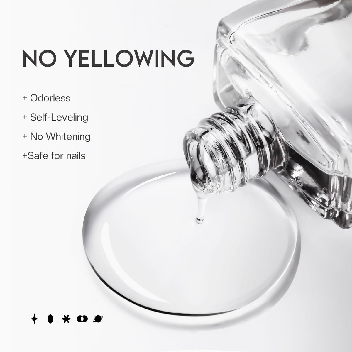 Glamonade Matte Top Coat Nail Polish packaging with dimensions