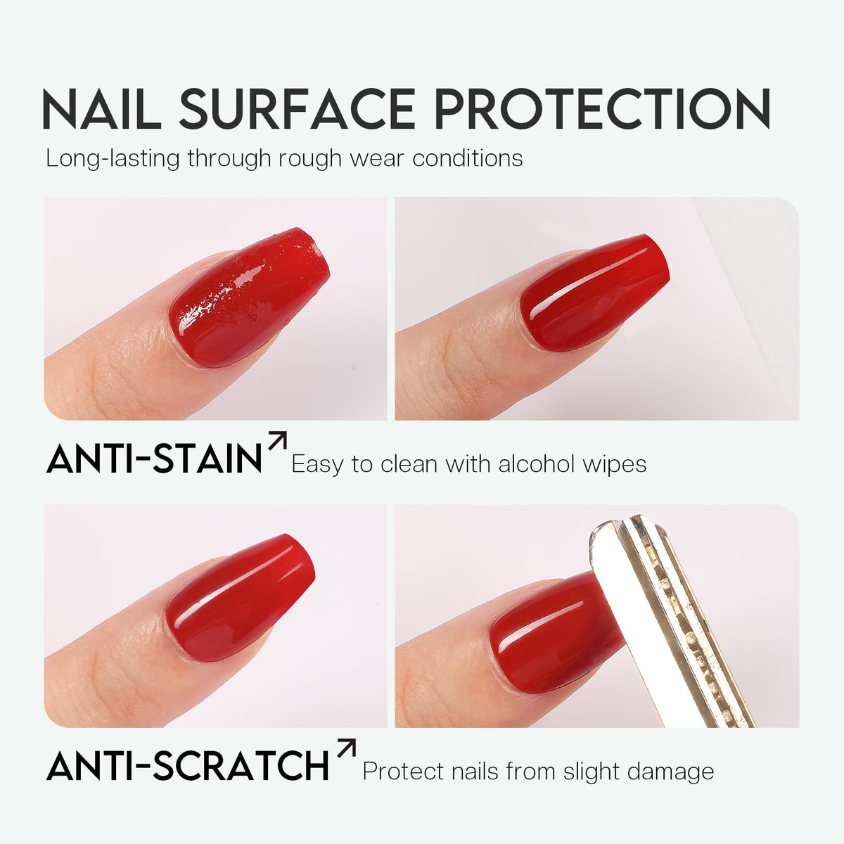 Glamonade Top Coat Nail Polish with other nail care products