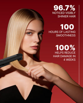 GlamPalm GlamMuse 1" flat iron with sweat-absorbent handle