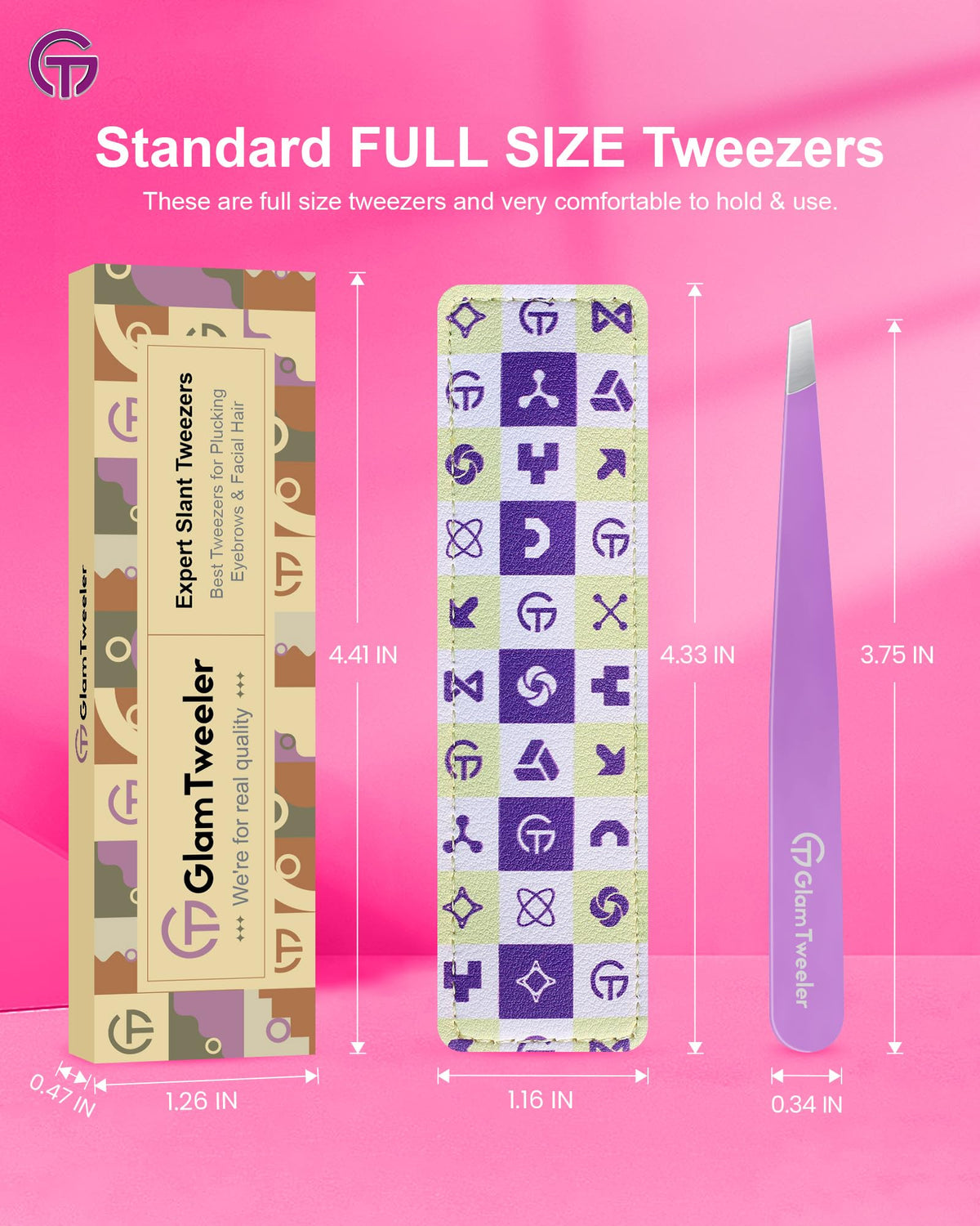 GlamTweeler tweezers showcasing ergonomic design for comfortable handling