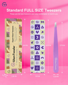 GlamTweeler tweezers showcasing ergonomic design for comfortable handling
