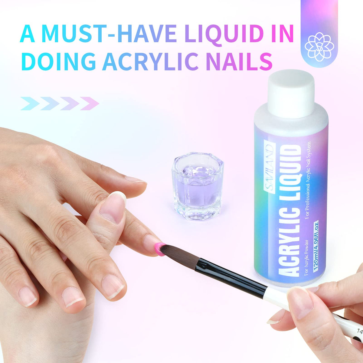 Glass dappen dish from SAVILAND Acrylic Nail Kit