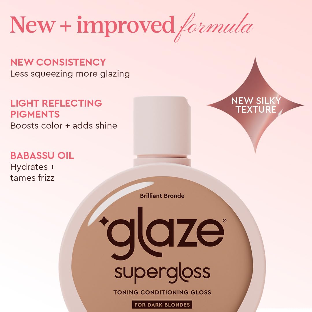 Glaze Supergloss Color Conditioning Gloss application on hair