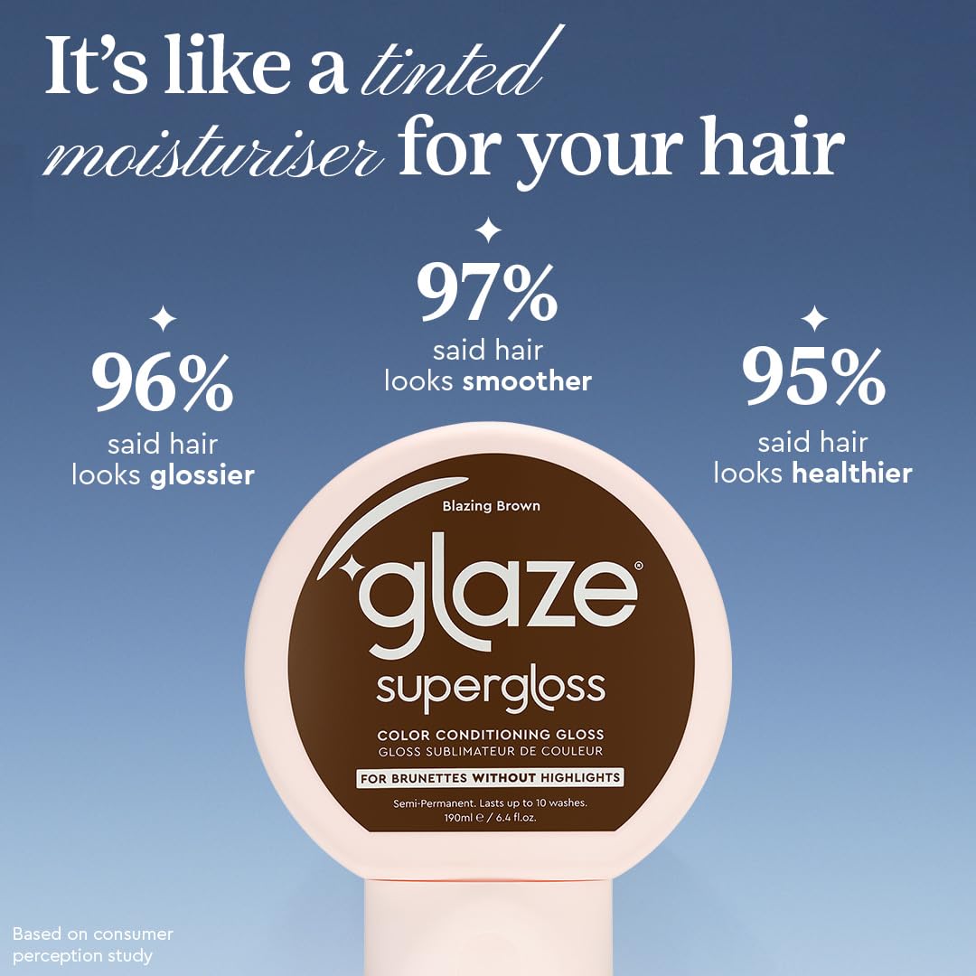 Glaze Supergloss Color Conditioning Gloss Blazing Brown side view
