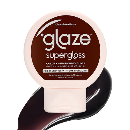Glaze Supergloss Color Conditioning Gloss Chocolate Gleam front view