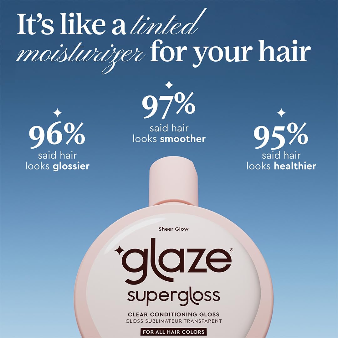 Glaze Supergloss Color Conditioning Gloss packaging with ingredients