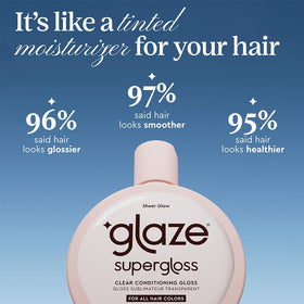 Glaze Supergloss Color Conditioning Gloss packaging with ingredients