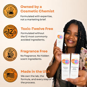 GLEOW Skincare Set packaging with all three serums