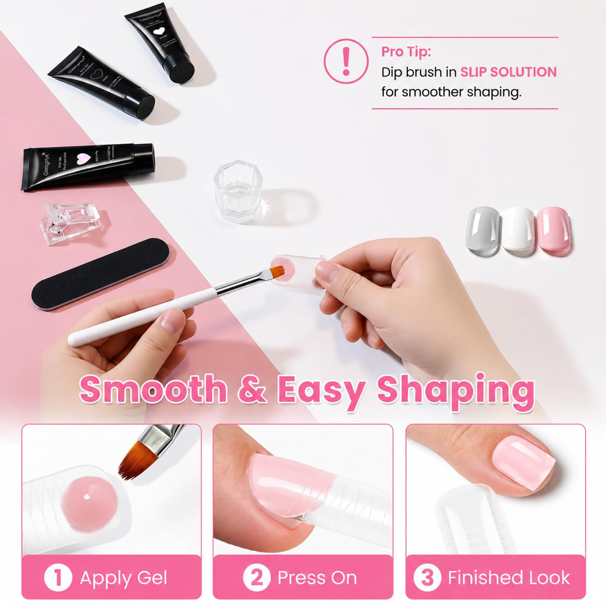 GlimightyX Polygel Toenail Starter Kit packaging