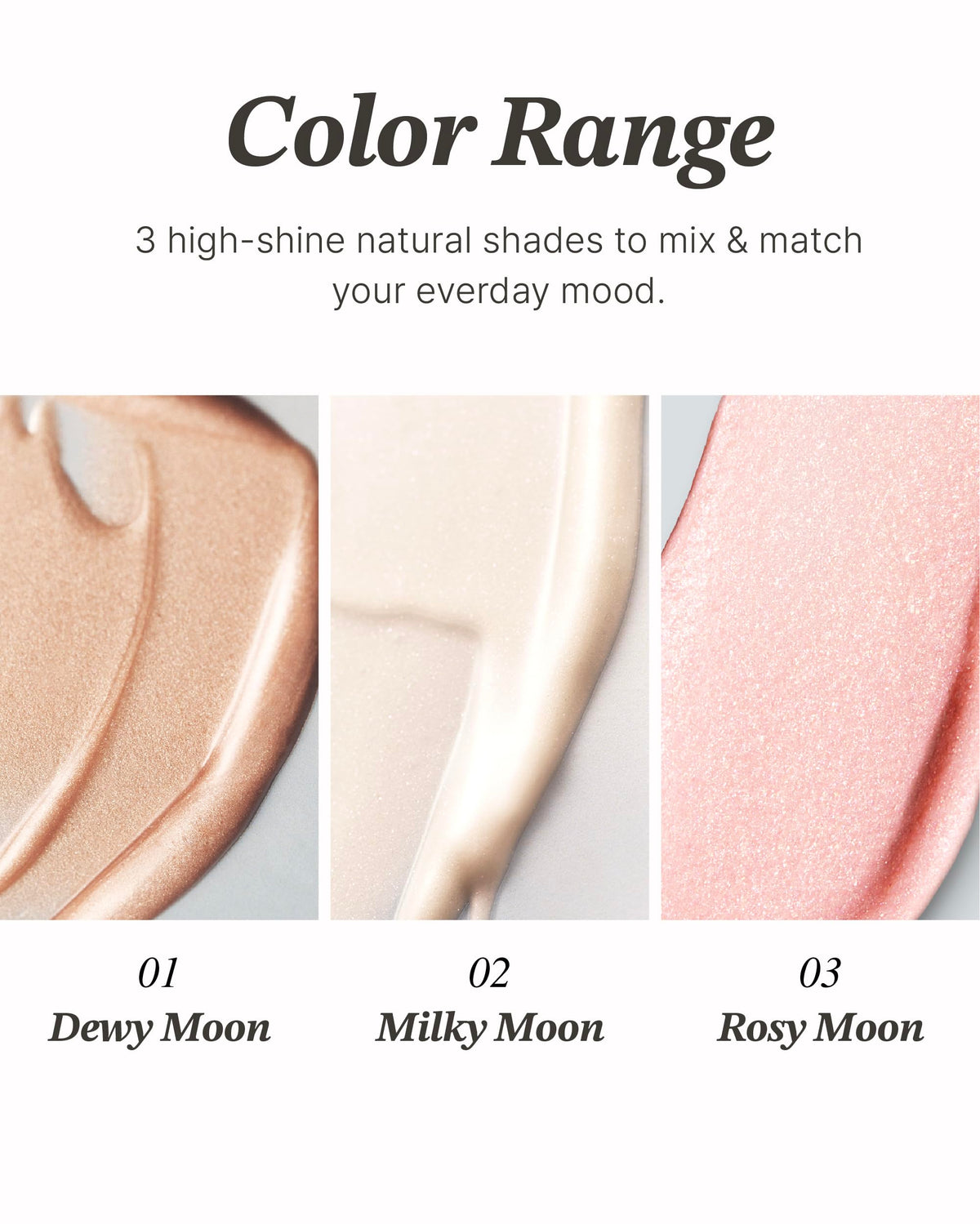 Glint Stick Highlighter Rosy Moon close-up of stick