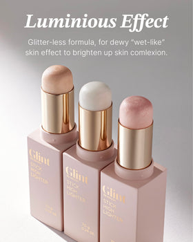 Glint Stick Highlighter Rosy Moon swatch on skin