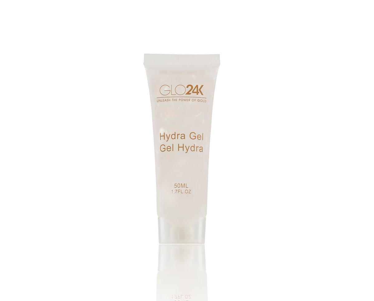GLO24K Super Wand in use on a woman's face