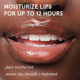 Glossier Balm Dotcom Espresso Mocha Tint tube with cap off